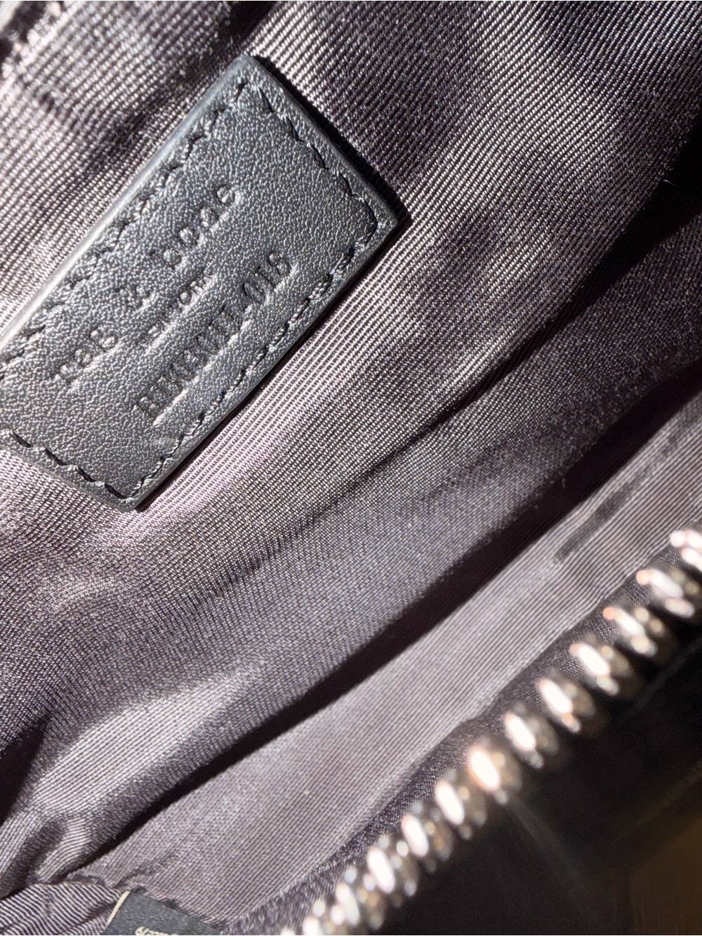 rag & bone Black Leather Zip Pouch with Interior Logo Patch - Picture 3 of 3